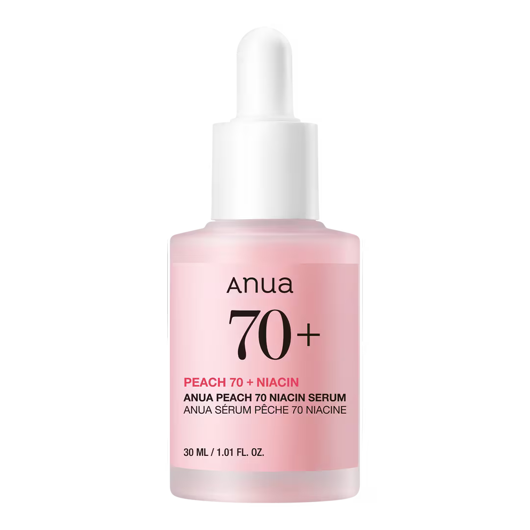 Anua Peach 70% Niacinamide Serum (30ml / 1.01 fl. oz.) | K-Beauty Glass Skin Serum & Glow Booster