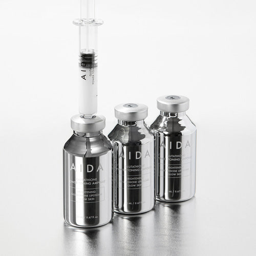 AIDA Glutathione Power Toning Ampoule 20ml | Brightening Ampoule for Dark Spots, Radiance & Even Skin Tone