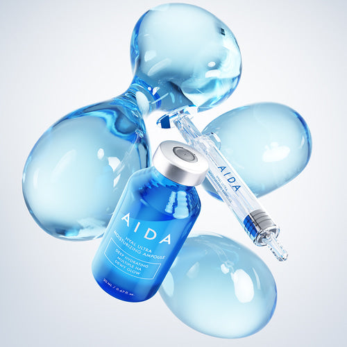 AIDA Hyal Ultra Moisturizing Ampoule 20ml | 7-Layer Hyaluronic Acid Hydrating Serum for Barrier Repair & Deep Moisture