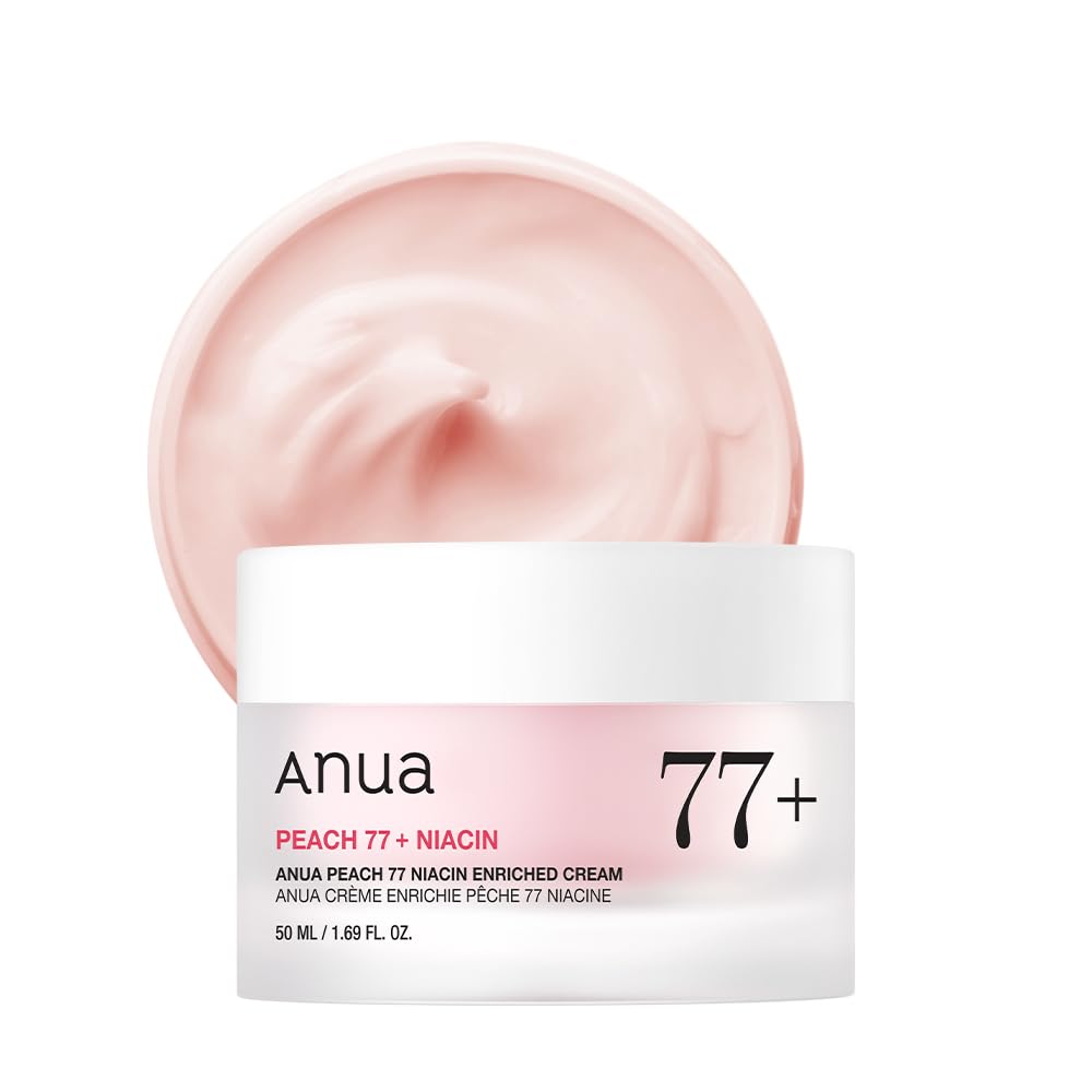 Anua Peach 77 Niacin Enriched Cream (50ml / 1.69 fl. oz.) | K-Beauty Glass Skin & Moisture Barrier Cream
