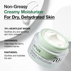 Anua Heartleaf 70% Intense Calming Cream (50ml / 1.69 fl. oz.) | K-Beauty Ceramide & Panthenol Barrier Repair Cream