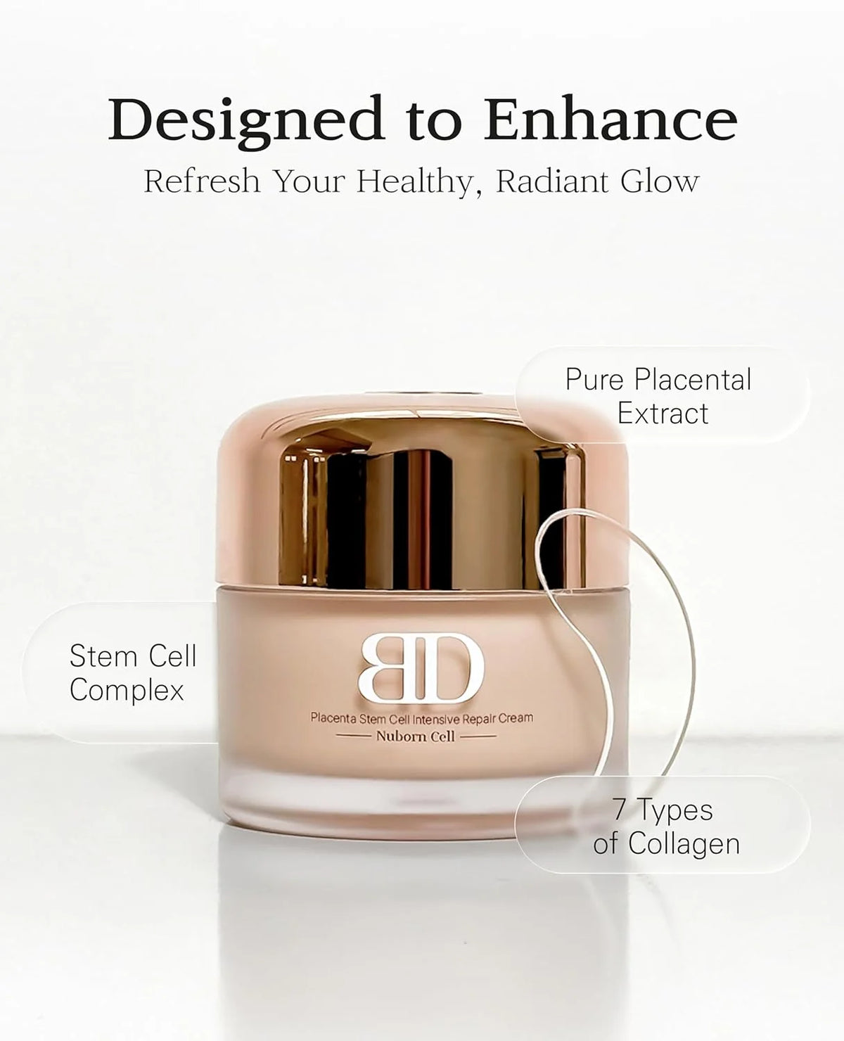 Blanc Dubu Nuborn Cell Placenta Stem Cell Intensive Repair Cream | 50mL Australian Placenta & 7-Collagen Face Cream