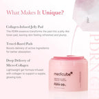 Medicube PDRN Pink Collagen Toning Gel Toner Pad (70 Pads) | K-Beauty Glow & Dark Spot Gel Toner Pads