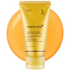 Medicube Kojic Acid Turmeric Overnight Wrapping Peel Off Mask (75ml / 2.53 fl. oz.) | K-Beauty Brightening Glass Glow Sleeping Mask
