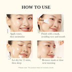 Medicube Kojic Acid Turmeric Overnight Wrapping Peel Off Mask (75ml / 2.53 fl. oz.) | K-Beauty Brightening Glass Glow Sleeping Mask