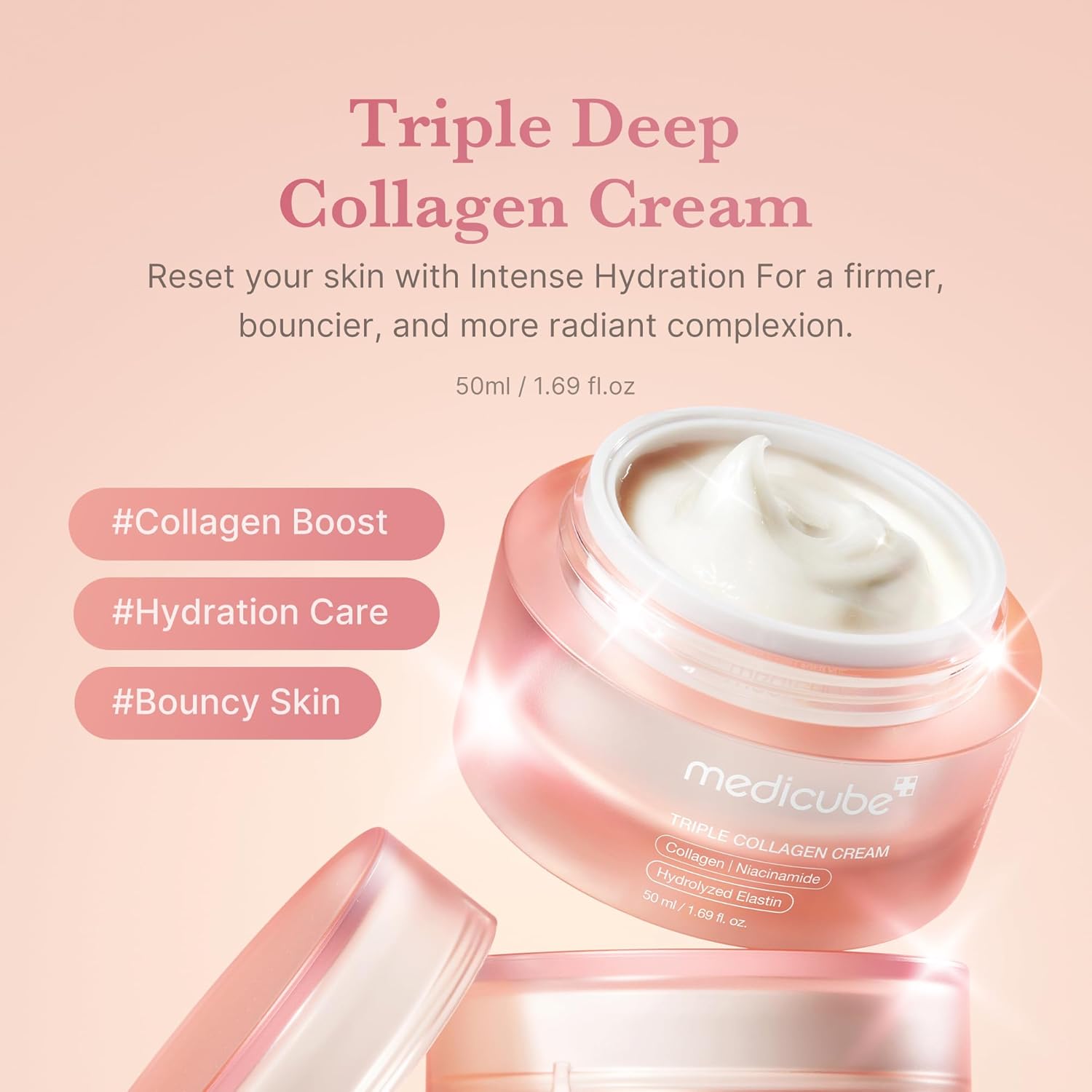 Medicube Triple Deep Erasing Cream | Firming & Anti-Aging Collagen Moisturizer