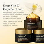 Medicube Deep Vitamin C Capsule Cream (55g/1.94oz) | Vitamin C Brightening Moisturizer for Dark Spots & Radiant Skin