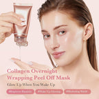 Medicube Collagen Night Wrapping Mask (75ml/2.53 fl.oz) | Overnight Firming & Hydrating Peel-Off Mask