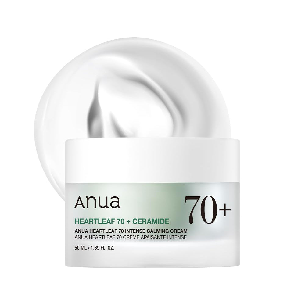 Anua Heartleaf 70% Intense Calming Cream (50ml / 1.69 fl. oz.) | K-Beauty Ceramide & Panthenol Barrier Repair Cream