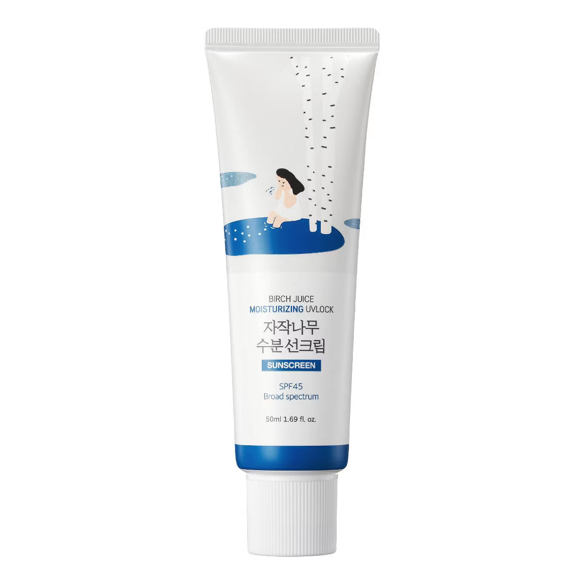 [ROUND LAB] Birch Moisturizing Sunscreen UV Lock SPF 45+ Broad Spectrum (50ml/1.69fl.oz)
