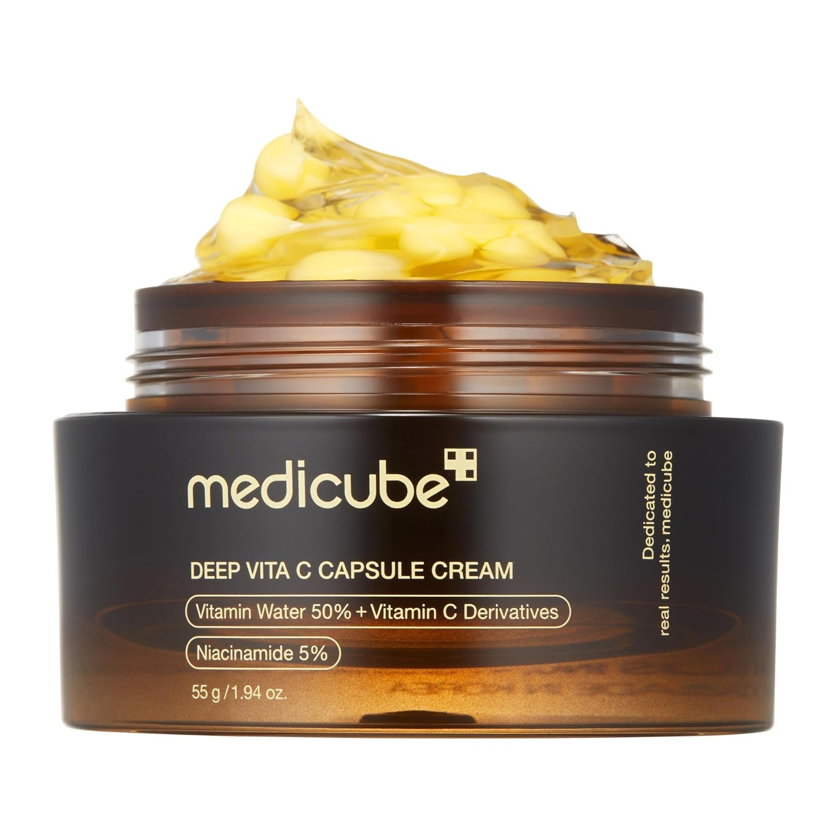 Medicube Deep Vitamin C Capsule Cream (55g/1.94oz) | Vitamin C Brightening Moisturizer for Dark Spots & Radiant Skin