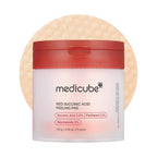 Medicube Red Succinic Acid Panthenol Pads (70 Pads) | Acne Clearing Toner Pads for Breakouts, Pores & Post-Acne Marks