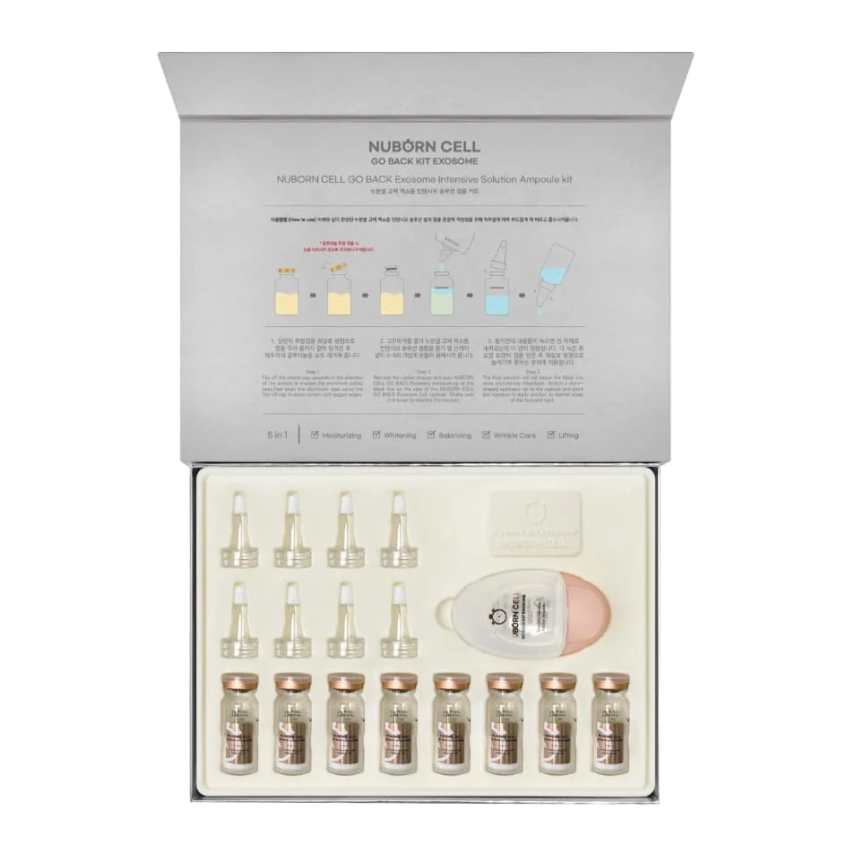 Blanc Dubu Nuborn Cell Go Back Exosome Ampoule Kit 8ea x 0.3g | 60ml / 2.02 fl oz