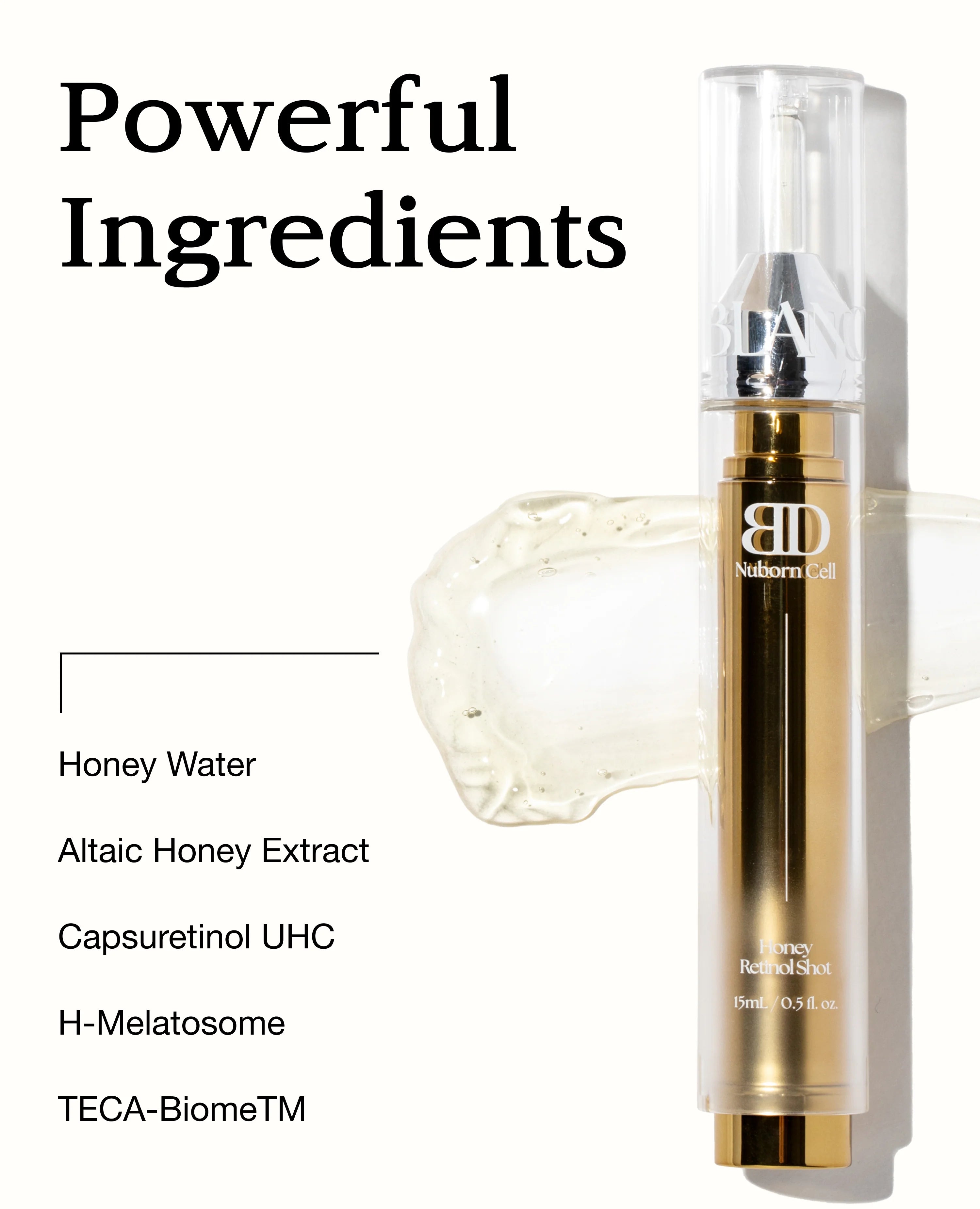 Blanc Dubu Nuborn Cell Honey Retinol Shot | 15mL Encapsulated Retinol Serum