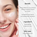 AESTURA Derma UV 365 Barrier Hydro Mineral Sunscreen SPF50+ PA++++ | K-Beauty Zinc Oxide Physical Sunscreen for Sensitive Skin
