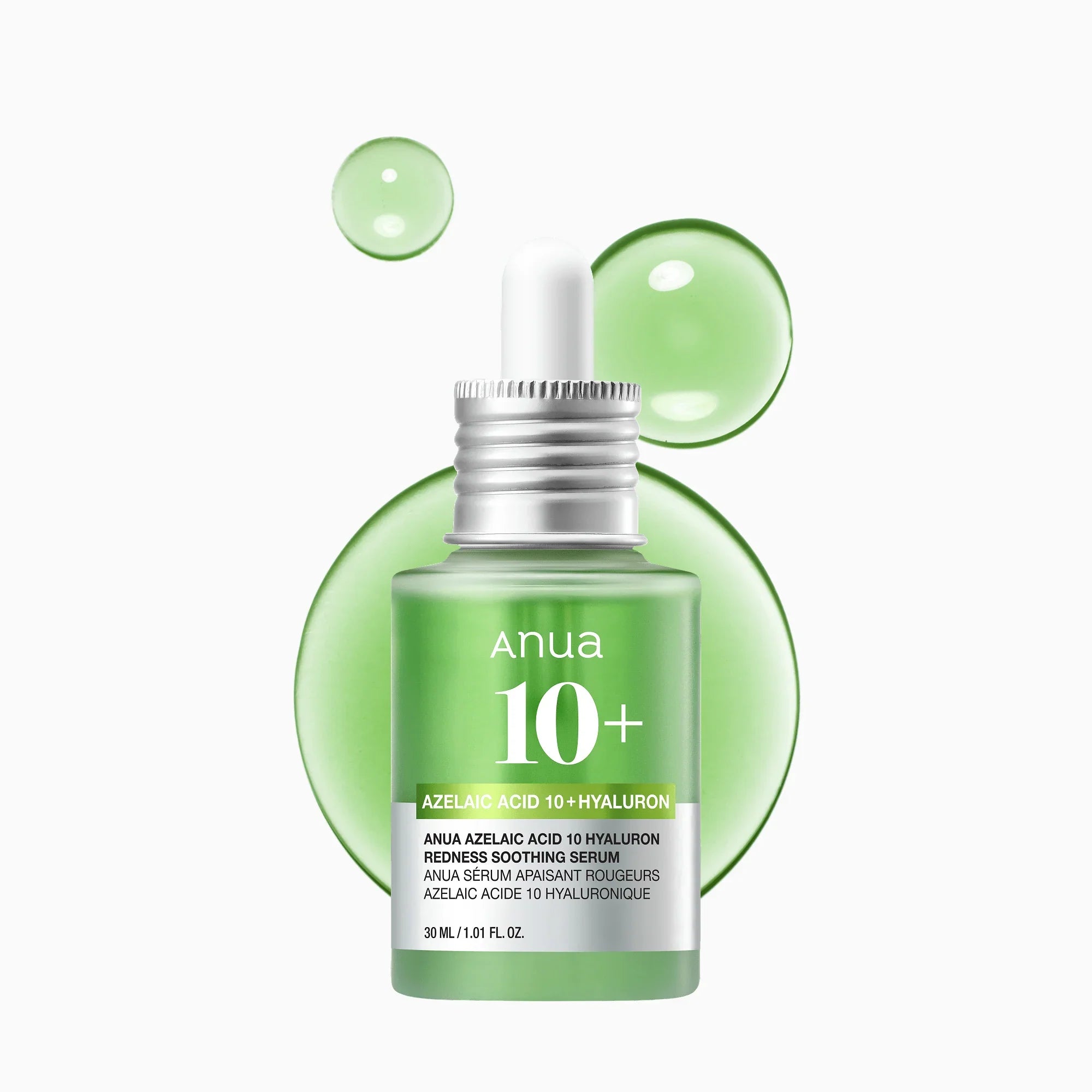 Anua Azelaic Acid 10 Hyaluron Redness Soothing Serum (30ml / 1.01 fl. oz.) | K-Beauty Blemish & Redness Relief Serum