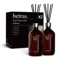 HETRAS Premium Diffuser - Namsan (500ml × 2pk) | Long-Lasting Home Fragrance Reed Diffuser Set