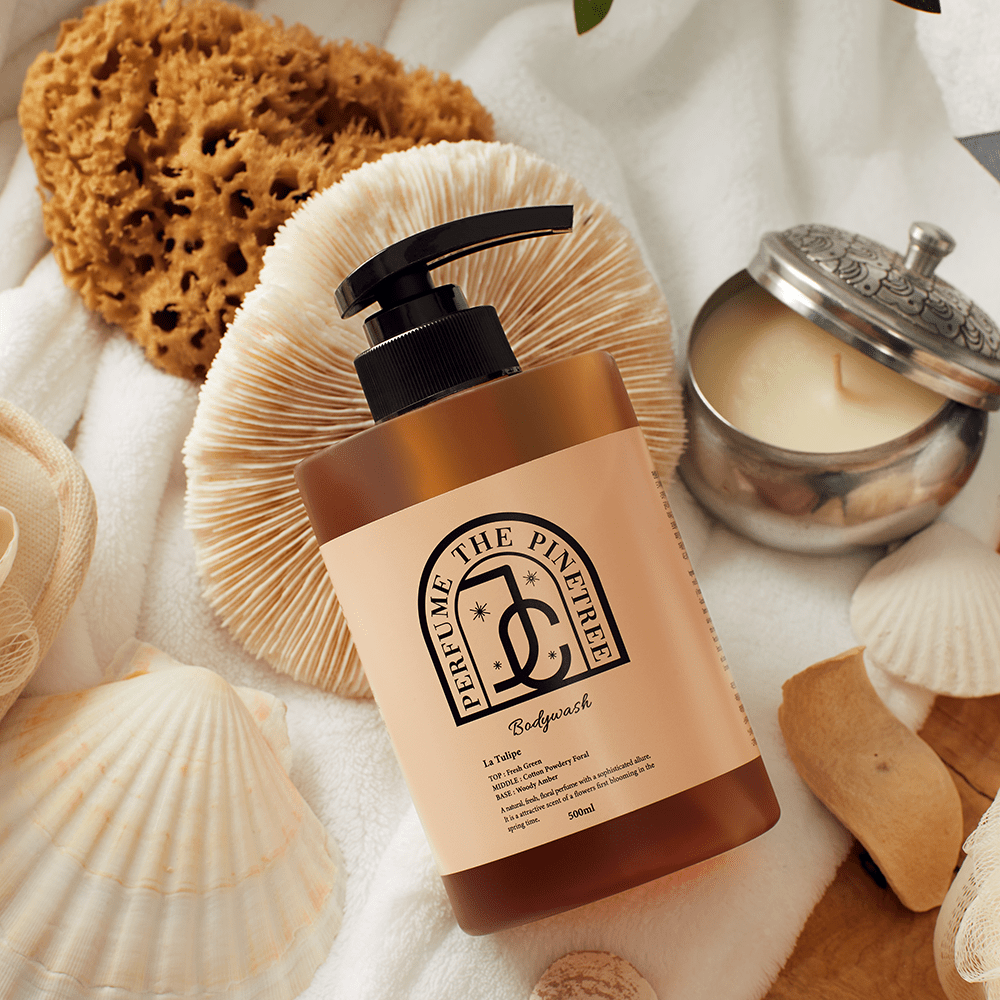 JC Pinetree La Tulipe Perfume Body Wash (500ml) | Hydrating Fragrance Shower Gel