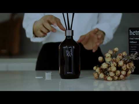 HETRAS Premium Diffuser - Namsan (500ml × 2pk) | Long-Lasting Home Fragrance Reed Diffuser Set